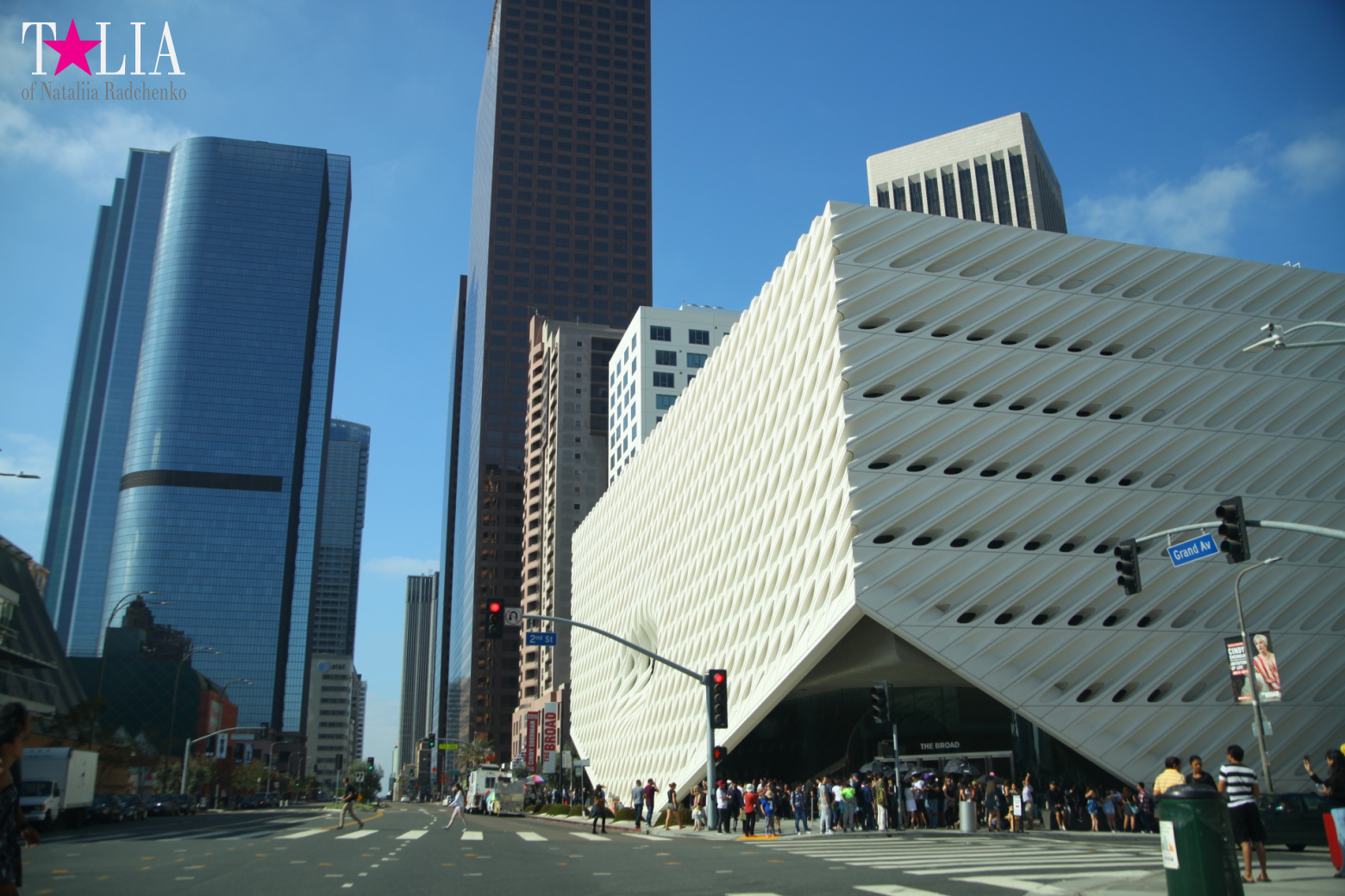 Даунтаун Лос Анджелеса + Знак LAX (Калифорния)